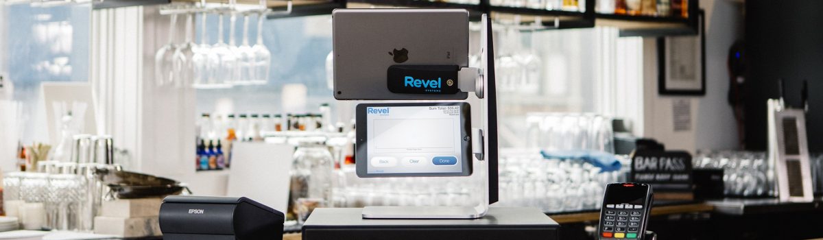revel pos in a bar
